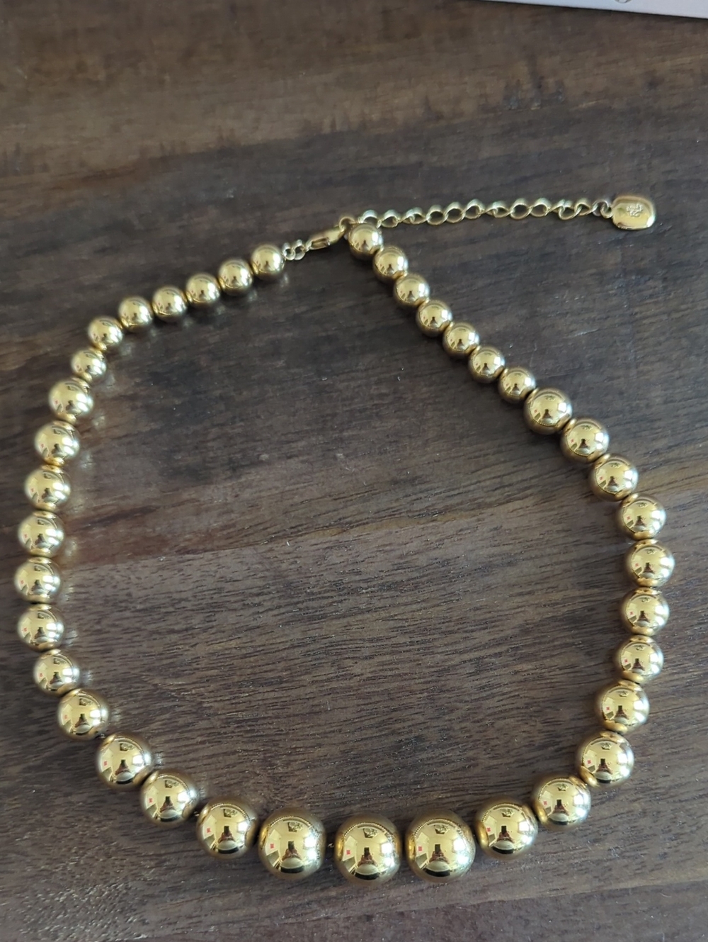 Ralph Lauren Gold Beaded Choker Necklace - Women Jewelry
